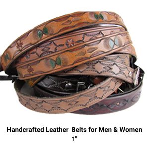 Handcrafted Leather Belts for Men & Women 1"