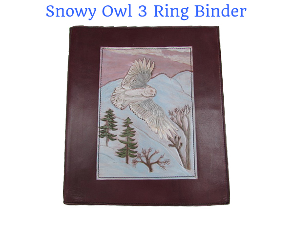 3 ring leather binder